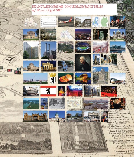"Berlin Graphic Semiome: Google Image Search 'Berlin' 05/08/2012, 23:45:18 GMT', Ad Hoc Atlas Berlin, 2013.